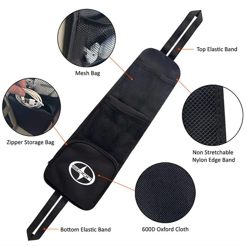 Car Seat Organizer Multi-Pocket Seat Side Storage Hanging Bag Drink Holder For Toyota scion XA XB XD IQ TC Accessories universal