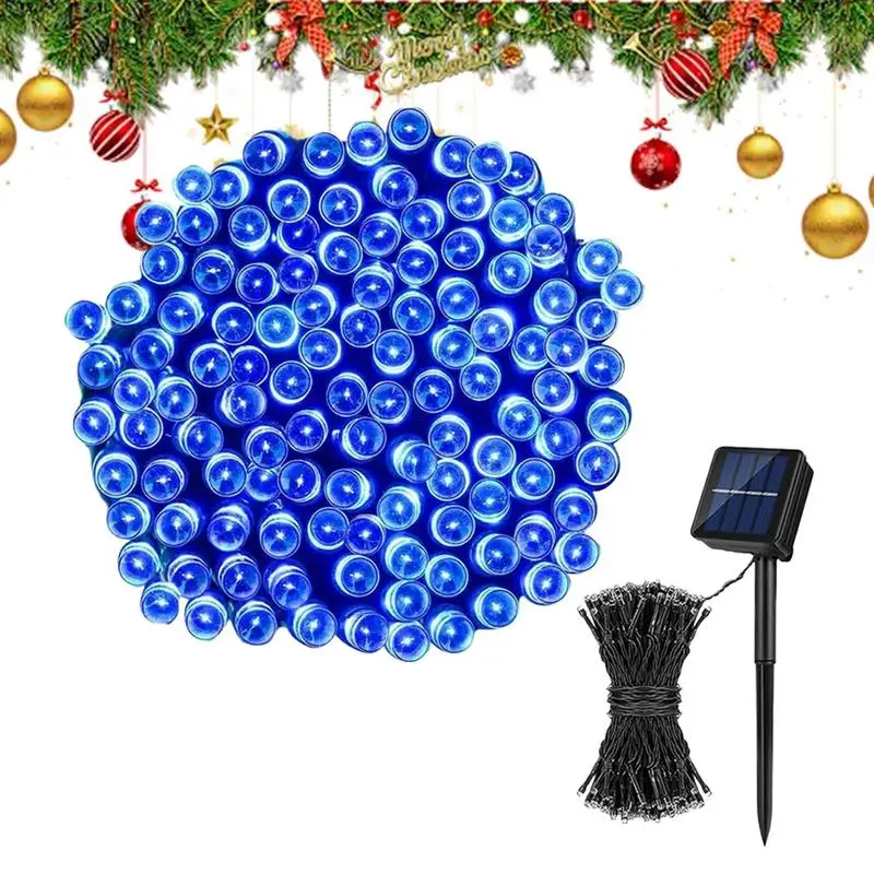 Christmas Solar String Lights Bright Christmas Solar Operated Fairy String Lights Decorative Christmas String Light With 8 Modes