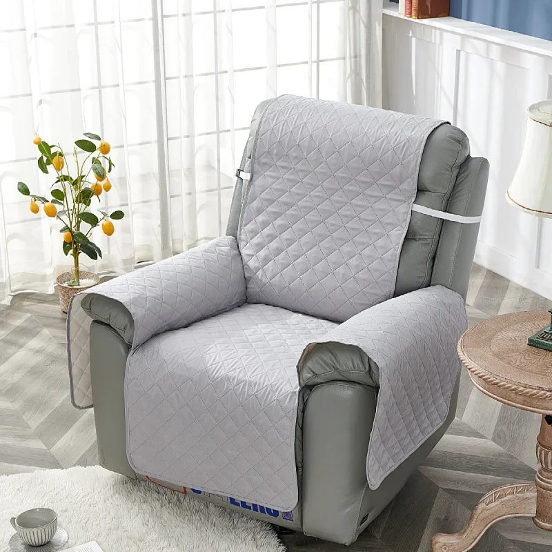 Antislip fauteuil stoelhoes effen kleur gewatteerde stoel hoes anti-slijtage relax fauteuil kussen voor woonkamer thuis