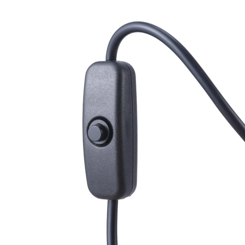 Dây cáp nguồn USB sang DC5.5x2.1mm có nút chuyển đổi tiện lợi cho các thiết bị điện tử 5V dài 100cm màu đen