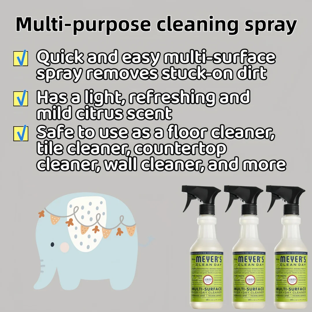 

【Веганский очиститель】Лимонная вербена, упаковка из 3 штук — универсальное средство для чистки кухни и ванн, экологически чистое средство для уборки дома