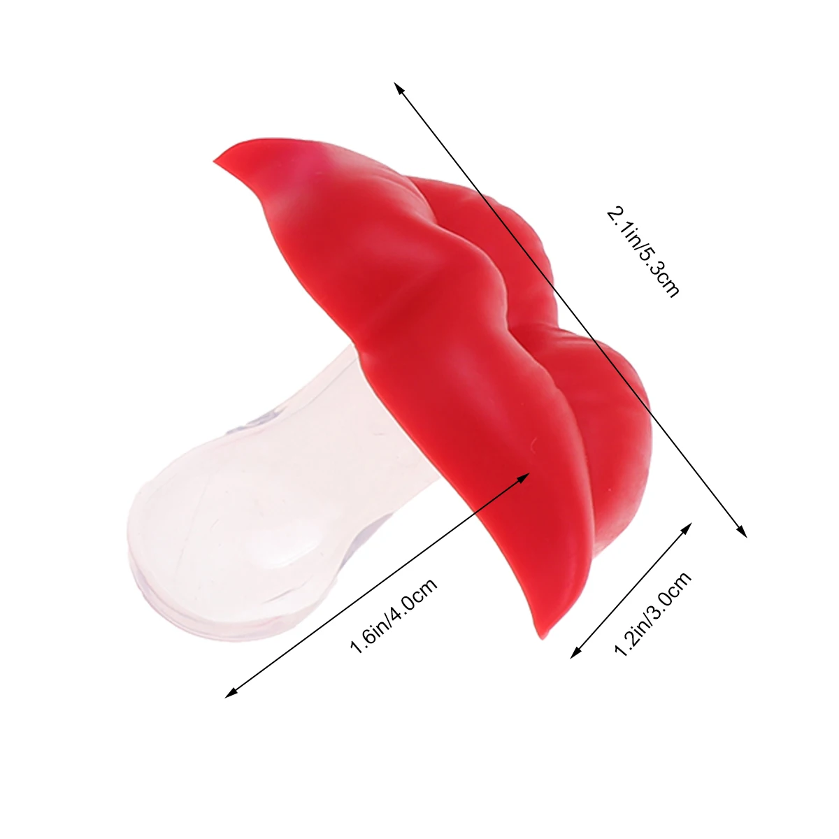 3pcs Silica Gel Silicone Baby Pacifier Clips Holders Baby Rings for Infant (1pc Lip + 1pc Lip + 1pc Rose Lip)