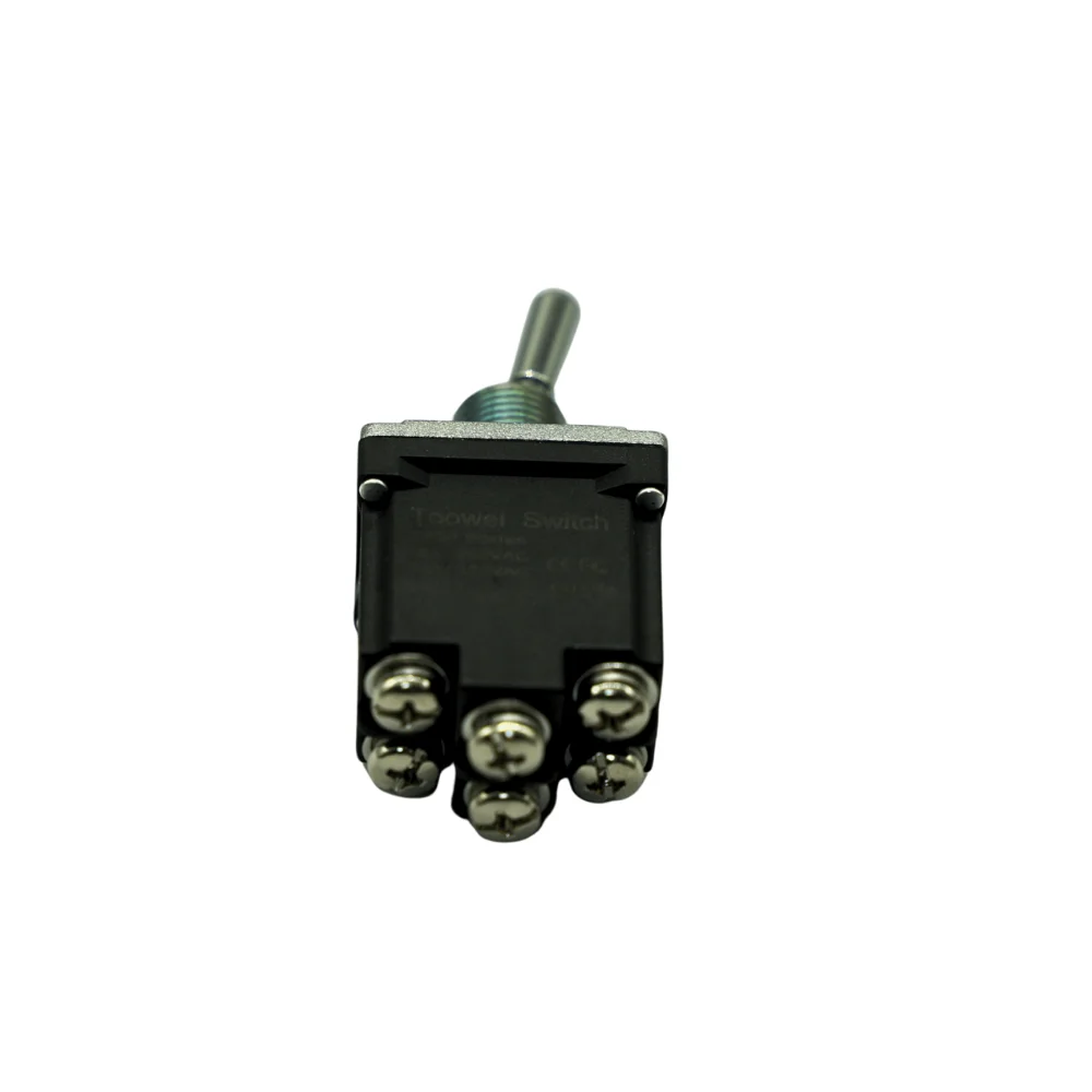 GE13480S Two-position self-resetting toggle switch (including waterproof cover) with (ON)-ON screw leads T502DL DPDT