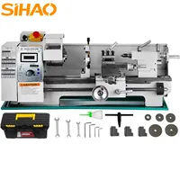 SIHAO 1100W 220x600mm Metal Lathe Variable Speed Mini 3-Jaw Chuck | High Precision Mechanical Lathe for Drilling/Threading