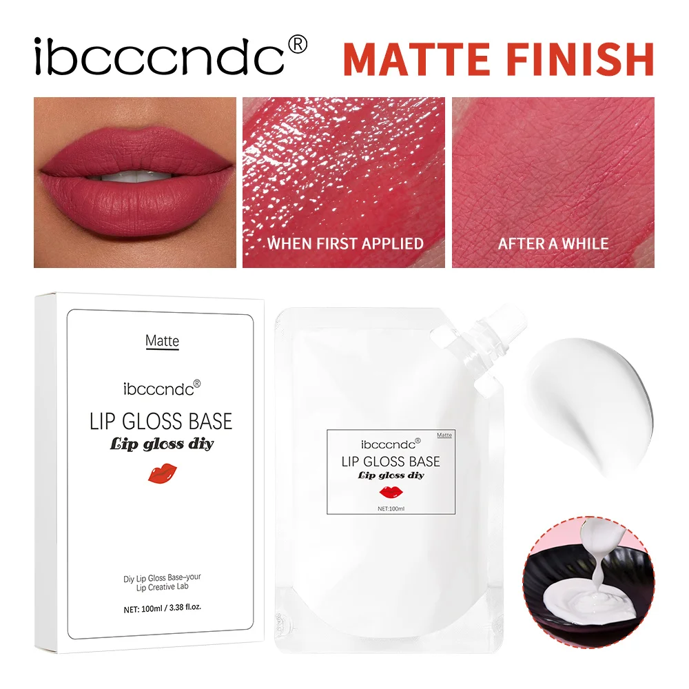2025 NIEUWE 100 ml Lipgloss Basis Gehydrateerde non-stick Lotion Textuur DIY Lipgloss Matte Make-Up Effect Lipgloss basis Cosmetische