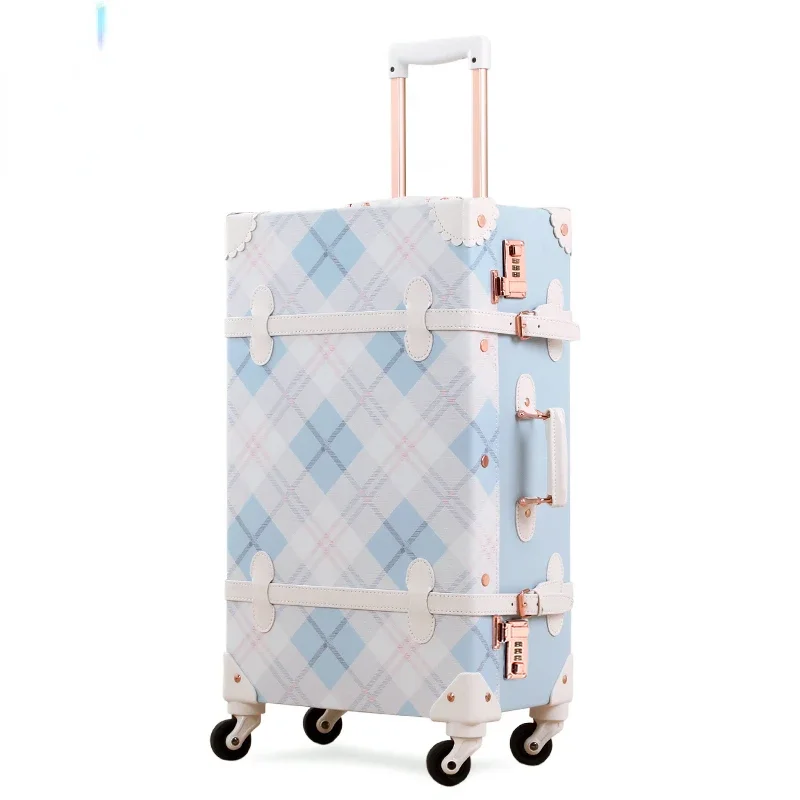 

Retro suitcase, women's small 20 inch travel box, student boarding password, suitcase, mother and child, universal