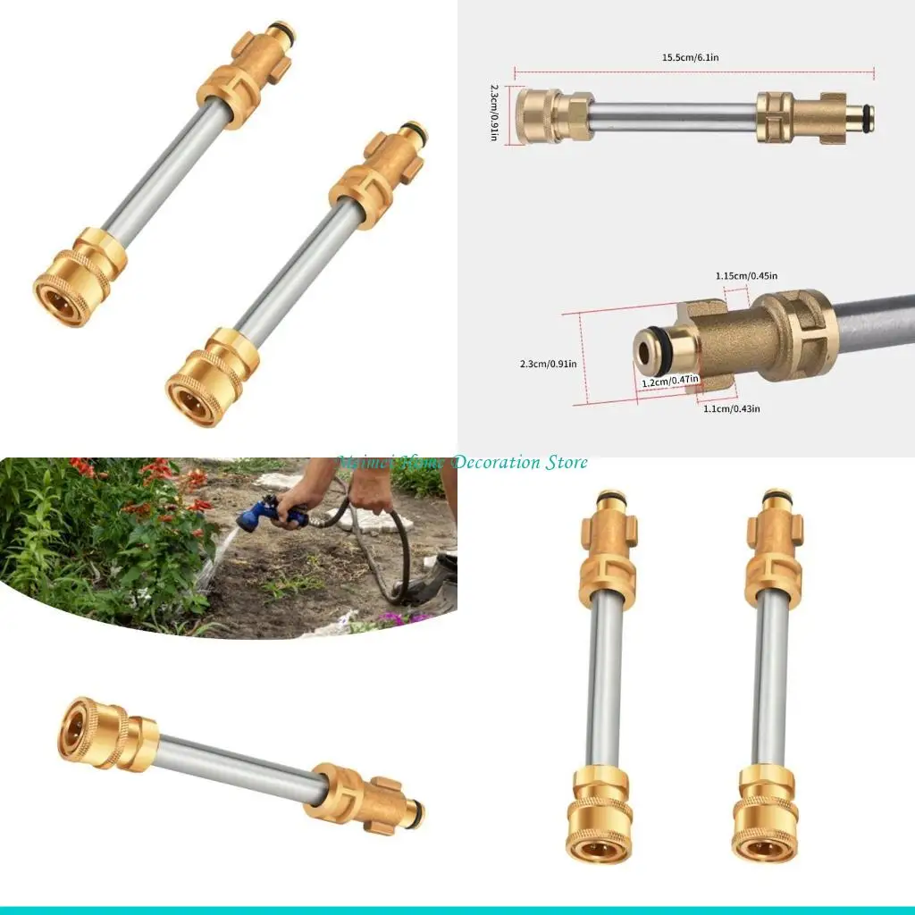 H7BF 2Pieces Pressure Washer Nozzle Pressure Nozzle Cleaning Nozzle Pressure Washer Accessories for Roofs and Trees Cleaning