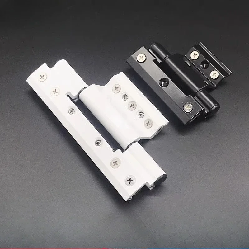 

2 Pack Invisible Aluminum Alloy Door Window Hinges for 50 Sliding Thermal Windows - No Drill Hidden Hinges for Seamless Design