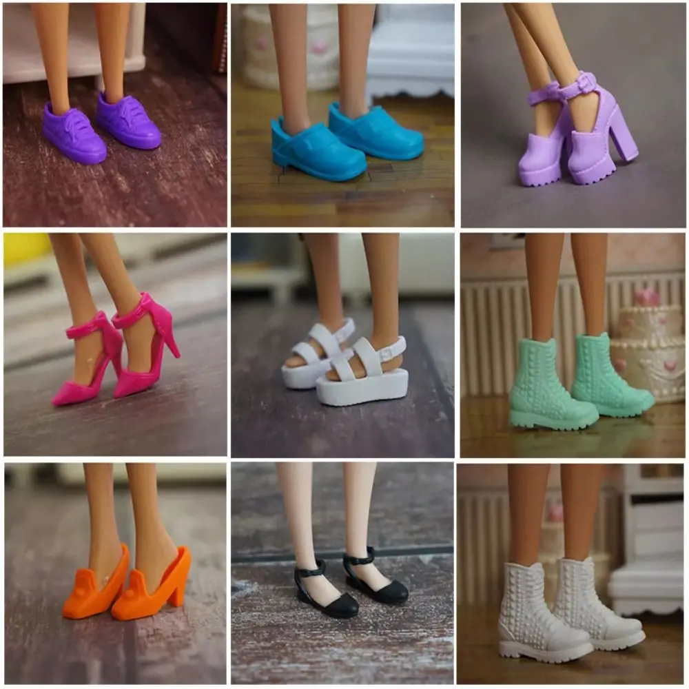 New Quality 1/6 Doll Shoes 30cm Original High Heels Shoes 20 Styles Female Doll Boots Doll Accessories