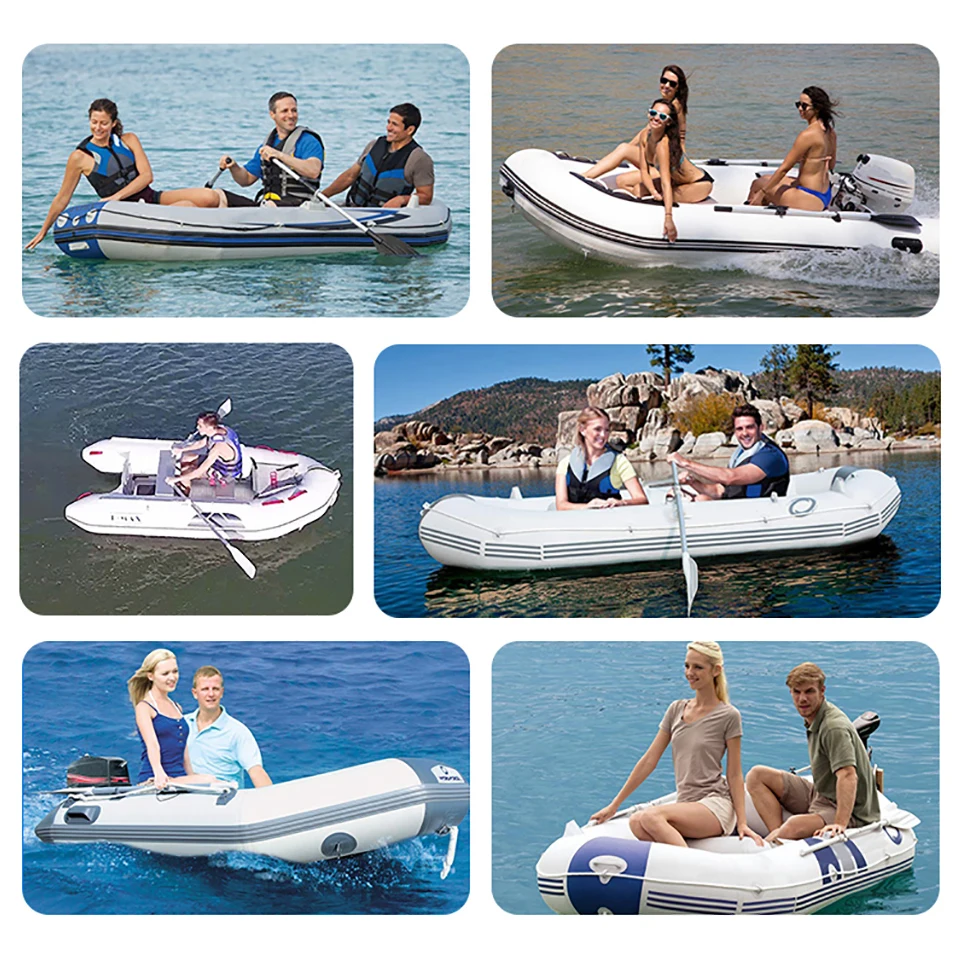 B200-3 200 cm 2 m 6.6 ft Air Mat Deck Floor Inflatable 1-2 Person PVC Fishing Kayak Rowing Boat