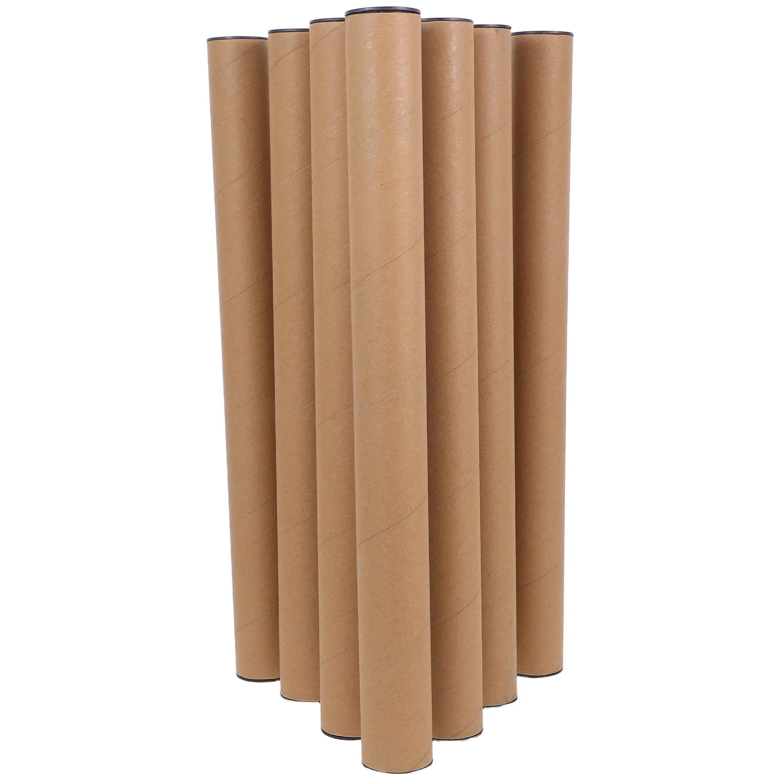 

10Pcs Sturdy Kraft Paper Cylinder Tubes End Caps for Posters Art Prints Drafting Scrolls Storage and Courier Mailing