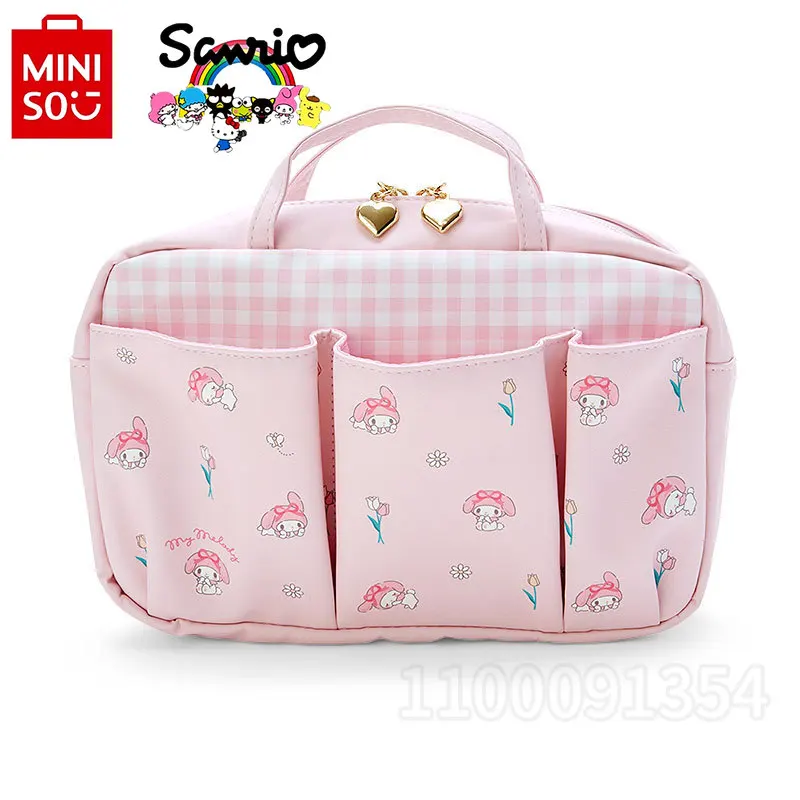 Kuromi New Diaper Bag Handbag Cartoon Cute Mini Baby Diaper Bag Fashion Trendy Women's Bag Multi Functional Large Capacity