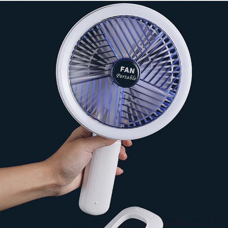 Nuovo multi-funzione clip di luce di notte piccolo ventilatore desktop di base di fan staccabile palmare piccolo ventilatore TYPE-C ricaricabile luce di notte