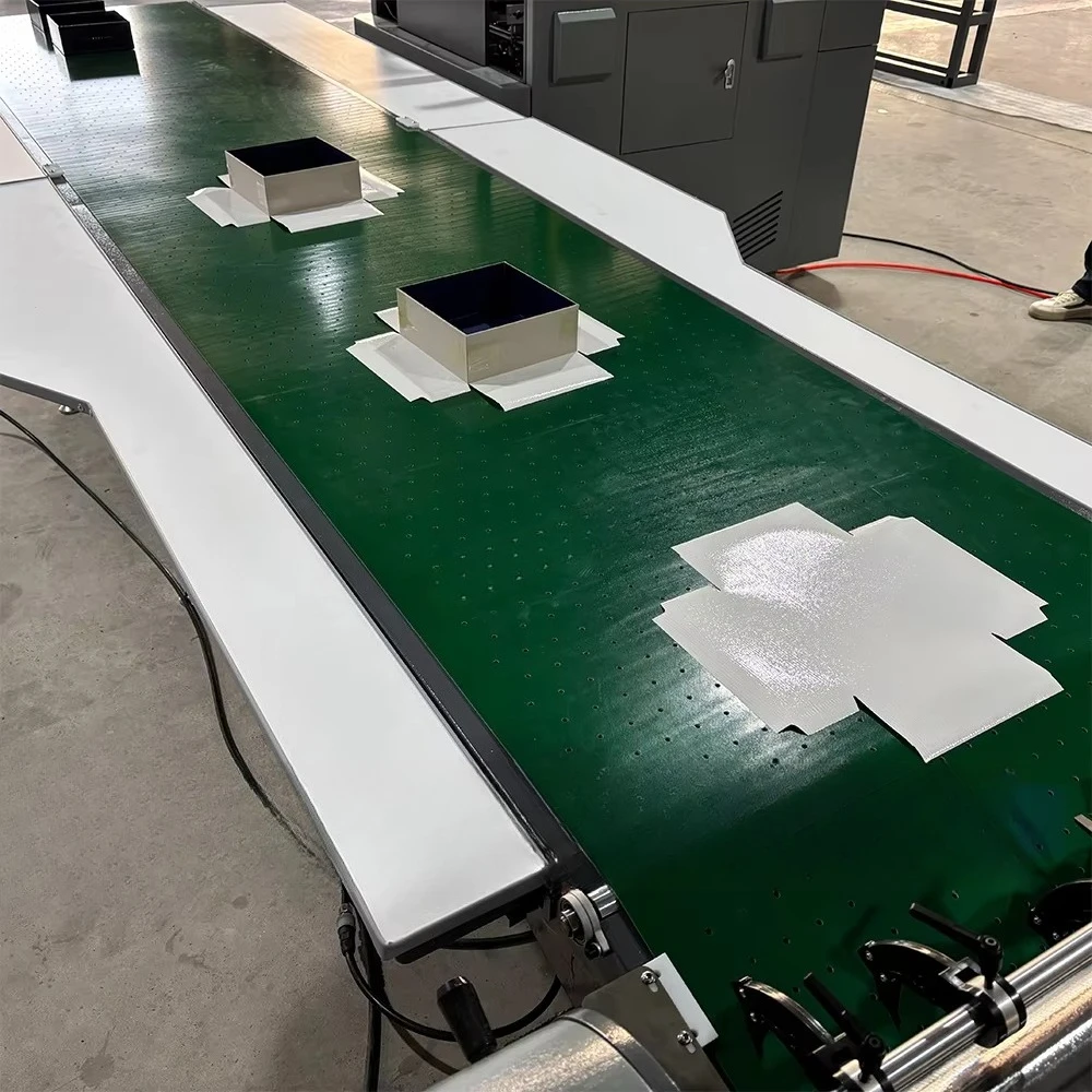 Semi-Automatic Rigid Luxury Hard Corrugated Cardboard Paper Box Making Machine for Perfume Shoe Gift Phone Box  Forming Machine