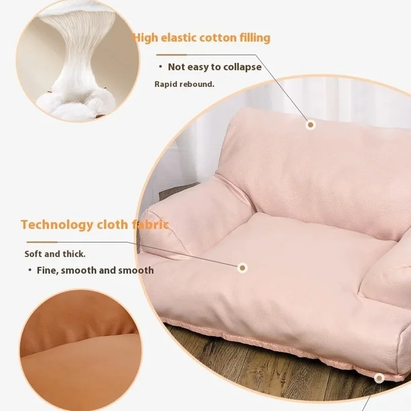 New Pet Cushion Sofa High Appearance Level Sofa Cat Kennel Dog Kennel Four Seasons Universal, Anti-Claw Cloth, Cat Accessories