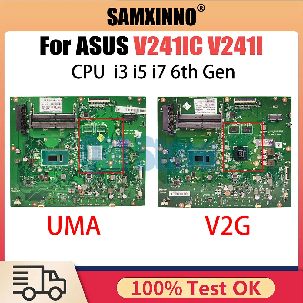 

V241IC Laptop Motherboard For Asus V241I V241IC Main board of All-in-one Machine With 4405U 4415U I3 CPU 930MX Tested OK