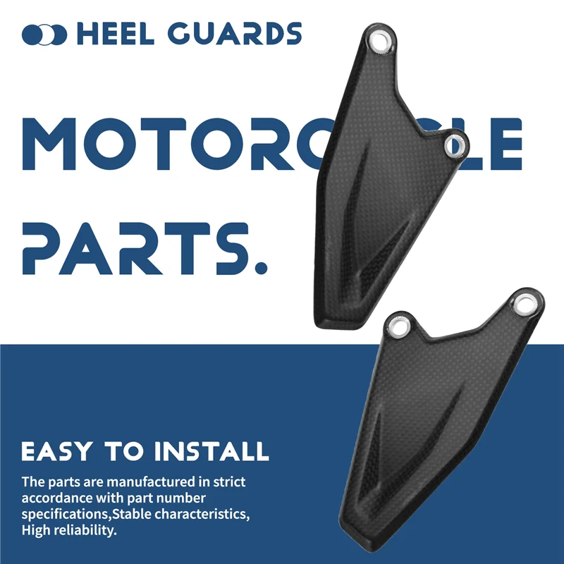 A58X-Carbon Fiber For DUCATI Hypermotard 698 Mono RVE 2024-2025 Motorcycle Heel Guards Protector Rearsets Pedals Foot Plates