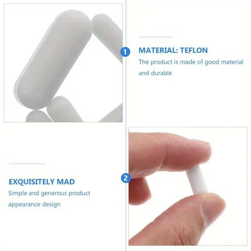 5pcs Magnetic Rotor Special Stirring Bar For Mixing Cup Laboratory Solution Preparation Rotating Stirring Bar Home Accessory