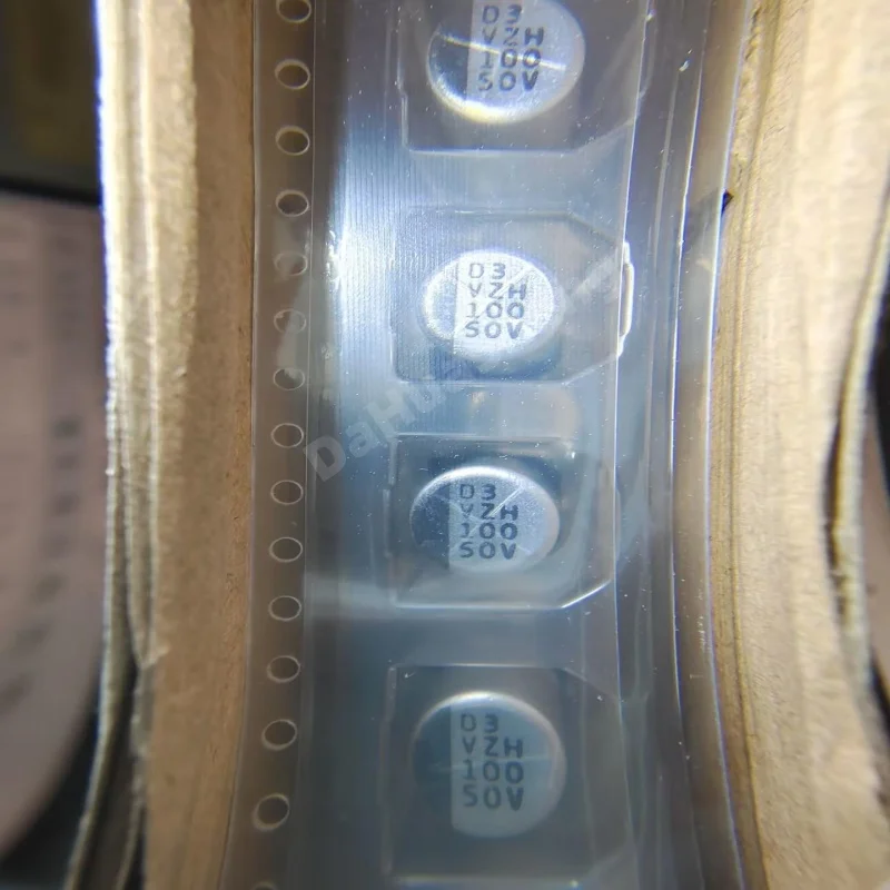 Alta qualidade 100 pçs/lote capacitor eletrolítico capacitância 50v 100uf kit smd capacitor eletrolítico de alumínio