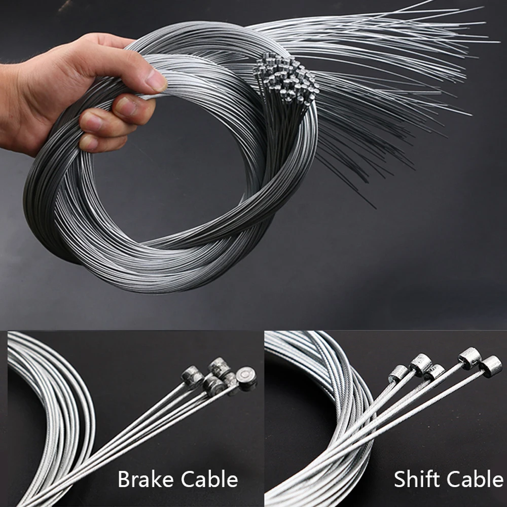 5/10szt MTB Bicycle Brake Line Bicycle Speed Line Fixed Gear Shifter Gear Brake Cable Set Core Inner Wire for MTB Road Bike