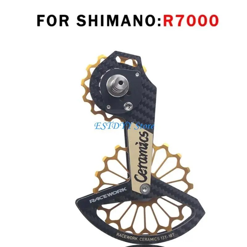 

G6DE Carbon Fibers Cage Aluminum-Alloy Pulley Wheel Ceramics Bearings for R7000 R8000