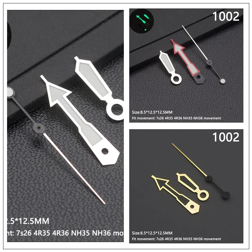 時計の手の交換部品、シルバーとゴールド、nh35