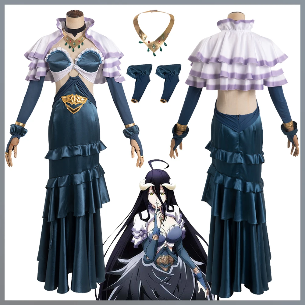 

Albedo Cosplay Women Fantasy Outfits Anime Overlord IV Costume Disguise Dress Female Roleplay Halloween Party Fantasia Suit