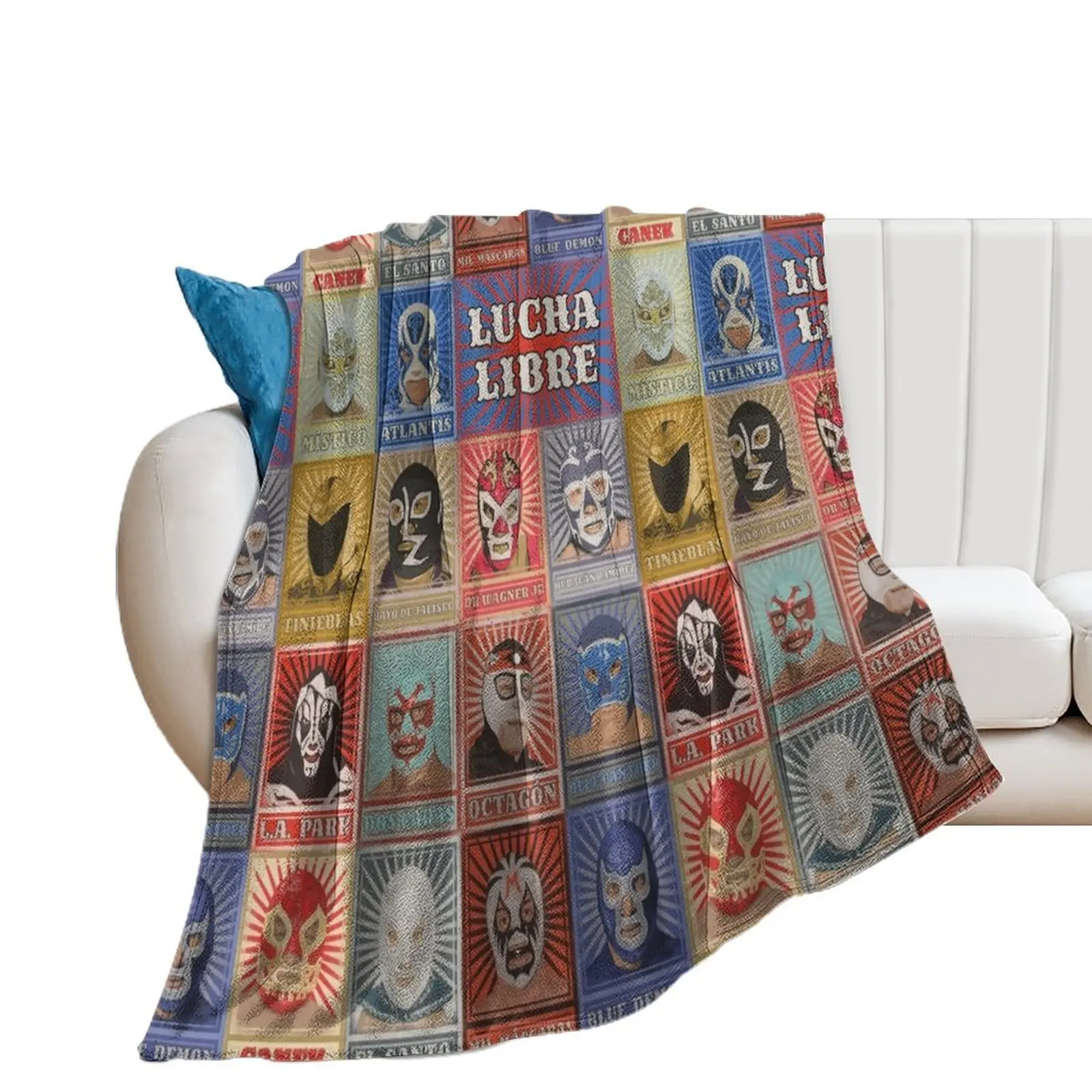 

Lucha Libre Legends Throw Blanket Blankets For Baby warm winter Blankets Sofas Of Decoration Blankets