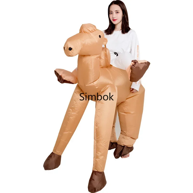 Inflatable Camel Costume Pants for Adult, Funny Cartoon Mannequin, Walking Animal Rides, Atmosphere Props, Desert Clothing