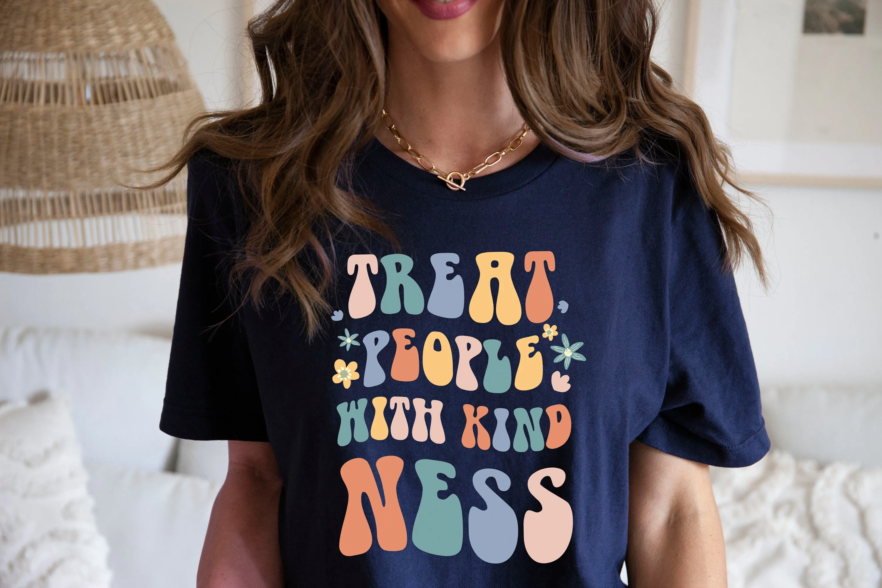 Treat People With Kindness T-shirt Inspirational Shirt Positive Vibe Gift Mental Health