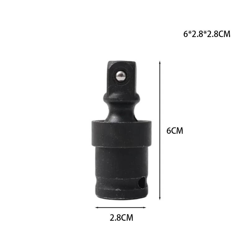 Universal Joint Socket 1/2 Inch Drive Impact Swivel Adapter 360 Degree Extension Bar for Car Auto Repair Pneumatic Wrench Tool