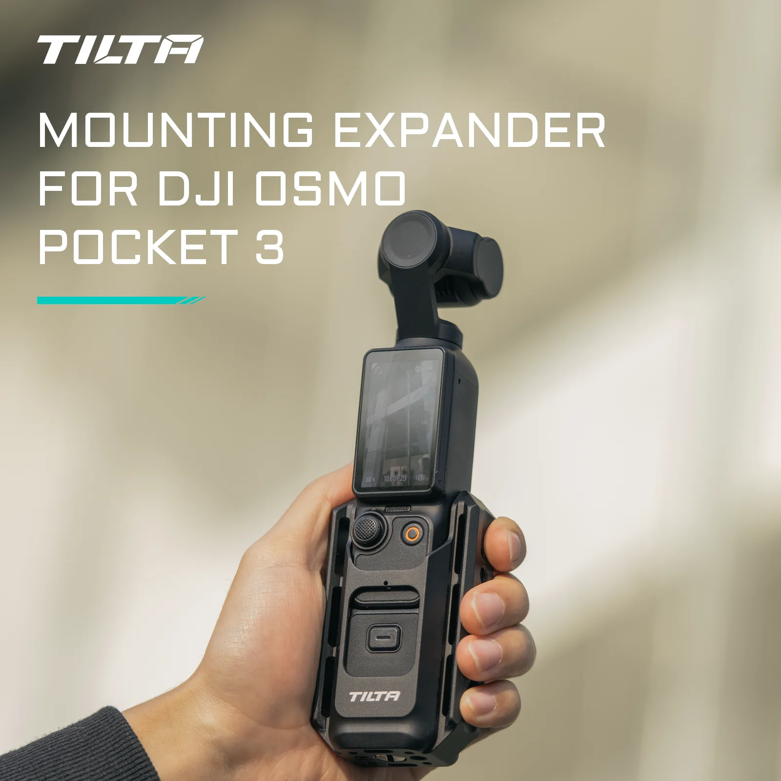 Akcesoria TILTA do DJI Osmo Pocket 3, etui Pocket 3, adapter uniwersalny rozszerzający, akcesorium, stała baza, uchwyt samochodowy, kompatybilny z TA-T65