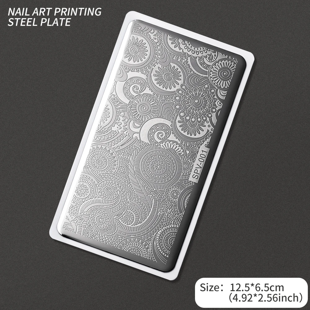 1Pc Leaves Flower Nail Stamping Plates Leaf Floral Image Nail Art Stamp Templates Polish Printing Stencils Manicure Tools