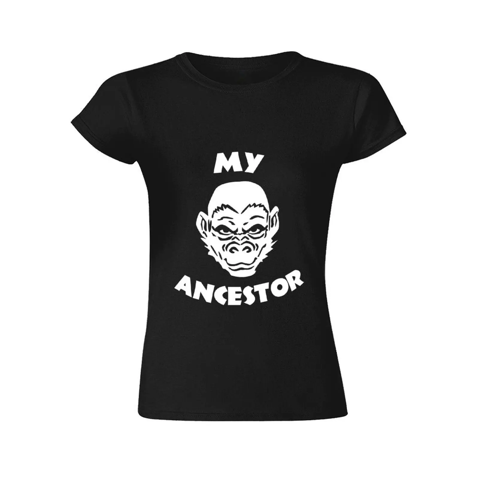 Camiseta de My Ancestor para mujer, ropa bonita con estampado de animales negros, camisas ajustadas