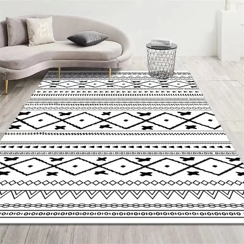 Ethnic Style Decor Carpets Home Living Room Morocco Carpet Hall Sofa Area Geometry Rug Room Decoration Floor Mat Non-slip tapis