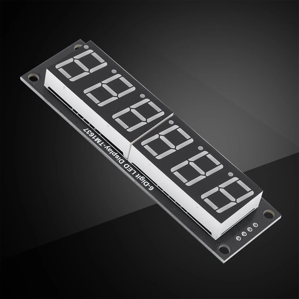 0.56 Inch Digital LED Indicator Tube TM1637 LED Display Tube Clock Module 6-Digit 7-segment for Arduino