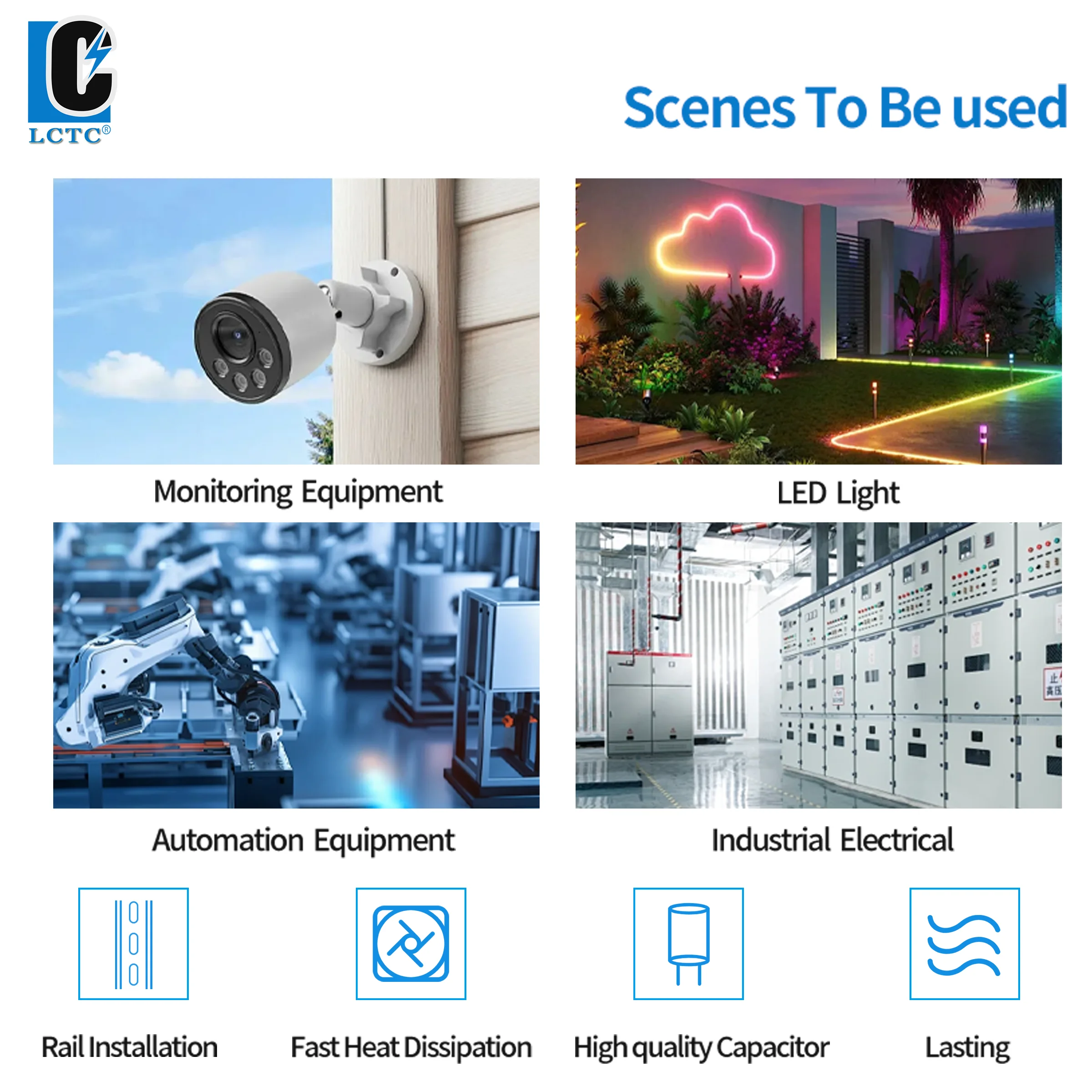Switching Power Supply 5V/12V/24V/48V DIN Rail Power Supply AC to DC HDR-15/30/60/100/150W LED DC Switching Power Supply image 5
