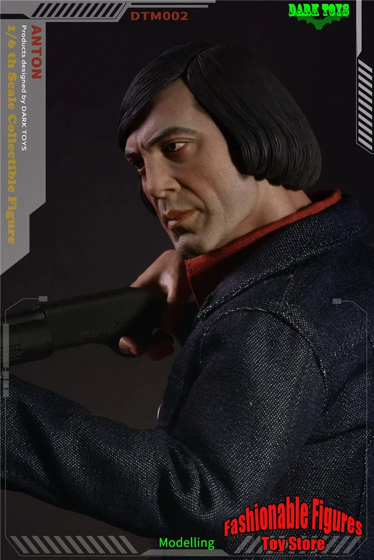 Dark Toys DTM002 1/6 Men Soldier Full Set Killer Anton Javier Bardem 12 Inches Action Figure Model For Fans Collection Gifts