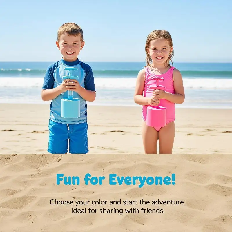 Kids Beach Sand Play Toy Kit Non-Toxic Shovel Castle Molds Set for Sandbox Pool Outdoor Summer Activities Toddler Birthday Gift