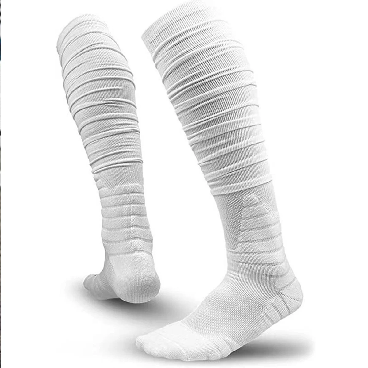 1 Pairs Football Socks Non Slip Men Football Socks Extra Long Socks Soccer Socks Over The Knee Athletic