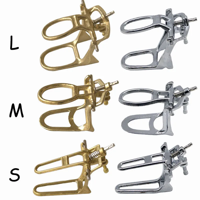 Dental Copper Zinc Alloy Frame Oral Care Restorative Bite Frame  Adjustable Tooth Jaw Orthodontic Tool Dental Lab Tools S/M/L