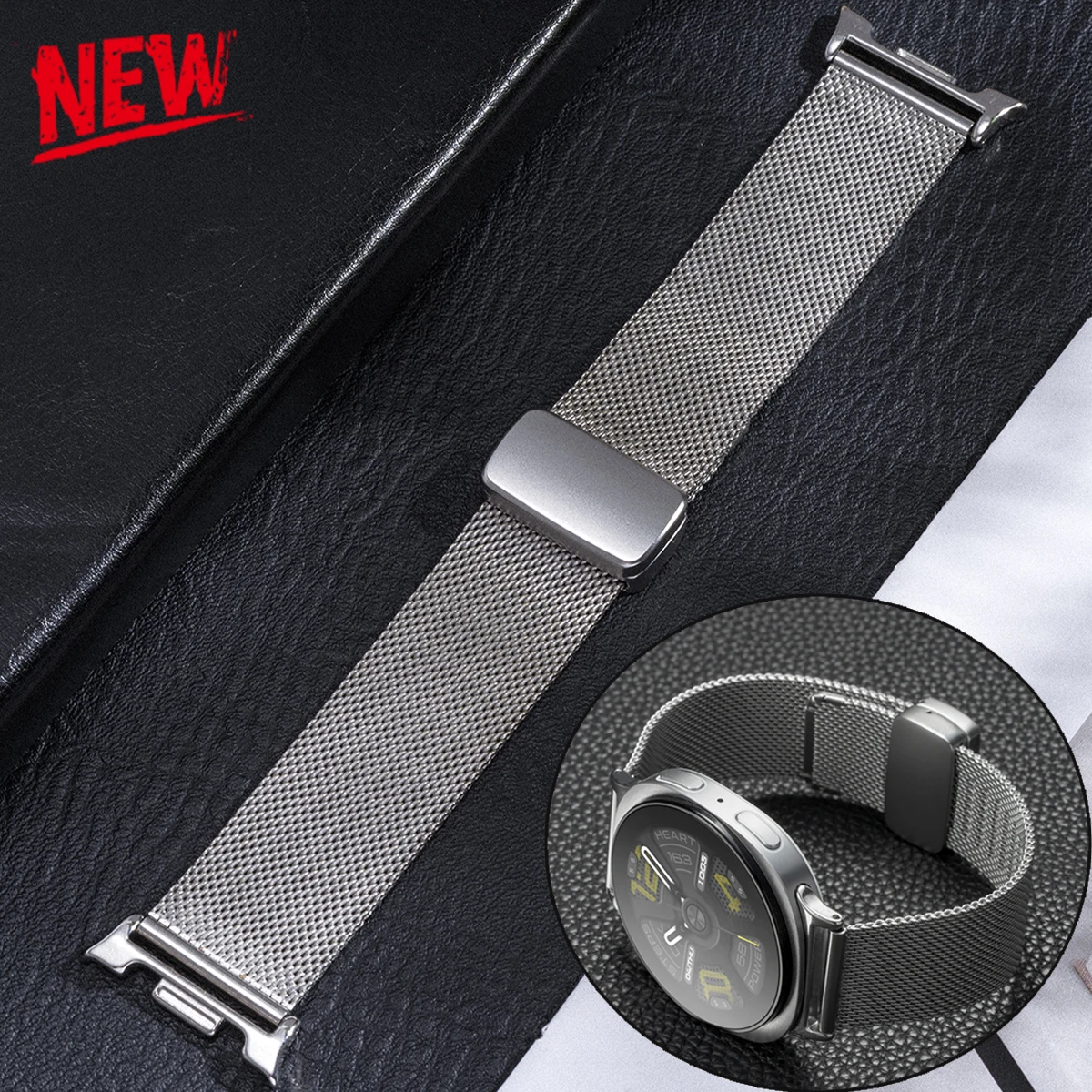 Edelstahlarmband für Samsung Galaxy Watch 8 Classic 46 mm, magnetisches Metallarmband für Galaxy 8 40 mm 44 mm Milanese-Armband