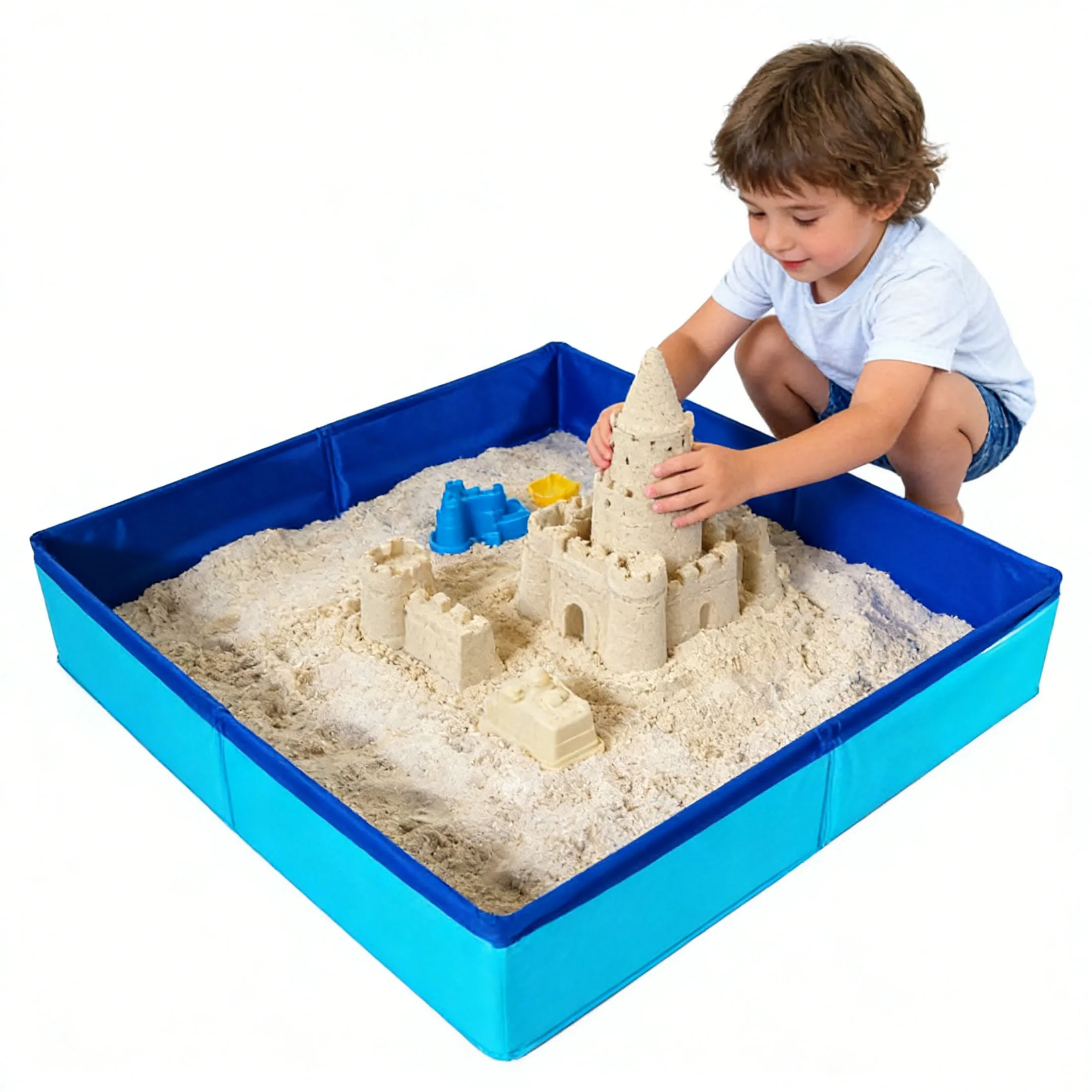 

Kids Sandbox Toy, Backyard Sand Pit Game, Children's Outdoor Sand Boxes Sensory Toy, Gifts for Boys and Girl Indoor Outdoor Toys