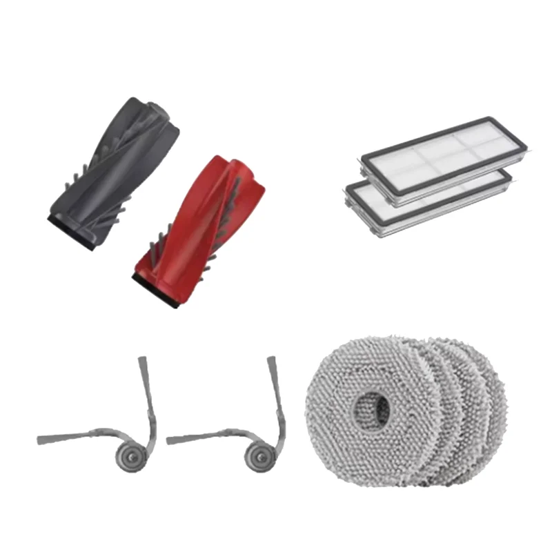 BAAN-10 pezzi per Roborock Qrevo Edge/Qrevo Curv accessori per aspirapolvere accessori ultra durevoli efficienza di pulizia migliorata
