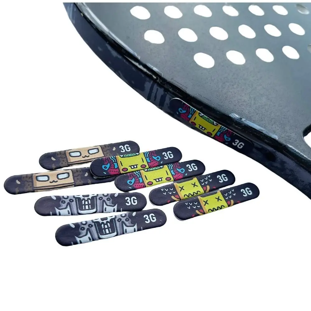 Self-Adhesive Tennis Racket Weighted Sticker Cartoon Design Adjustable Weight Pickball Racket Weighted Sticker Lightweight