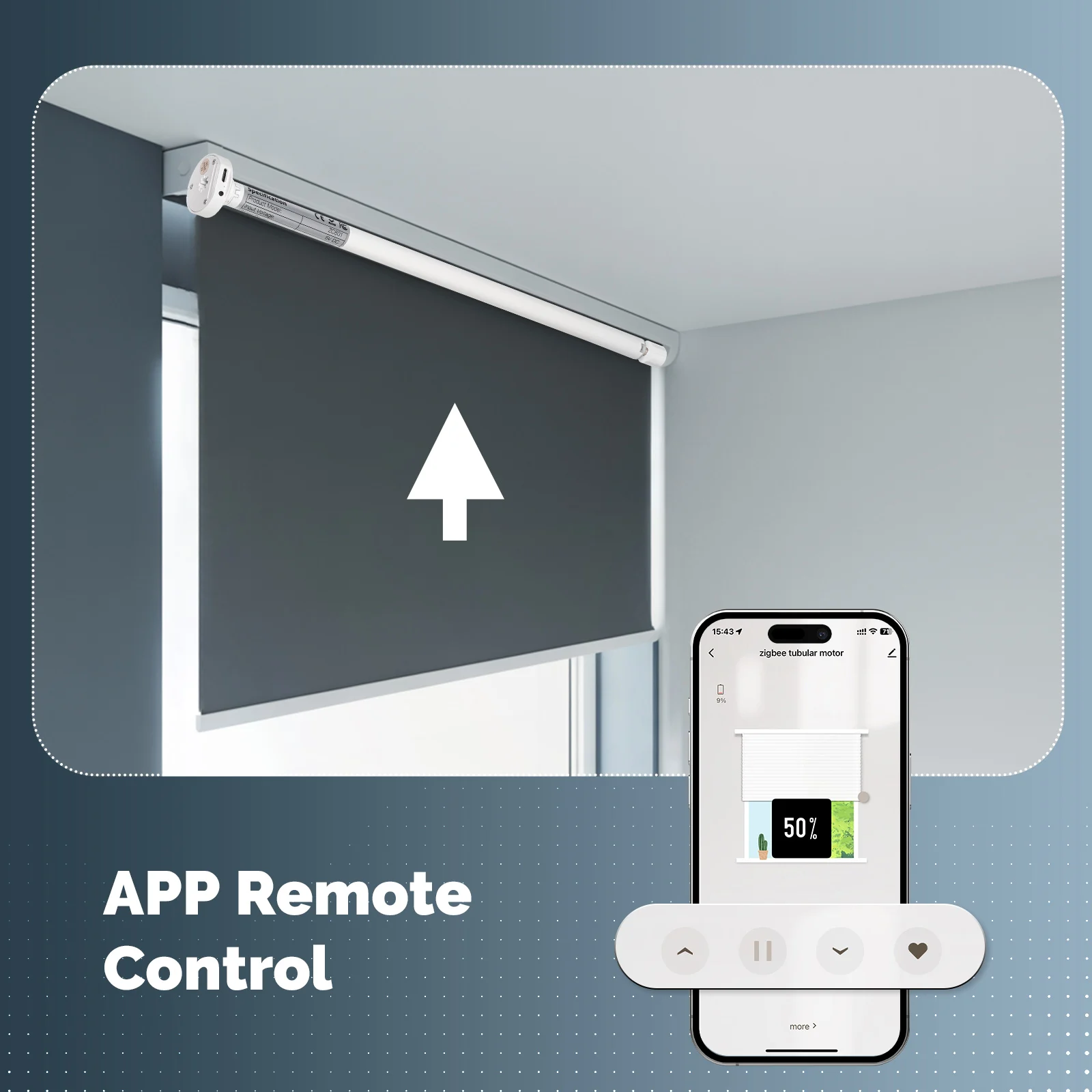 MOES Tuya Zigbee الذكية الستائر الدوارة المحرك 16 مللي متر قابلة للشحن نافذة ظلال الستار ل 17/25/28 مللي متر أنبوب العمل مع أليكسا جوجل المنزل #2