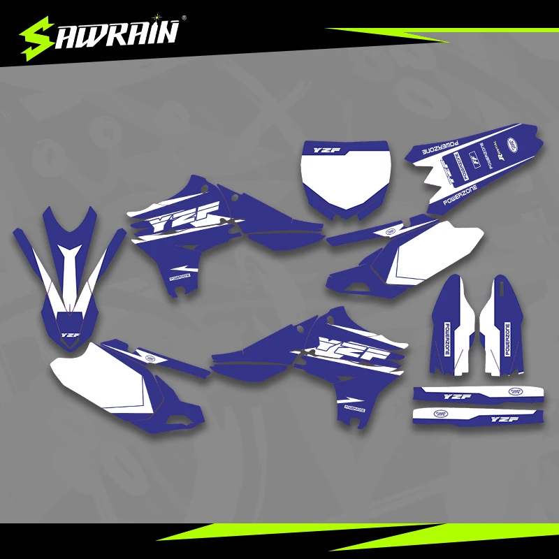 

Sawrain Motorcycle Graphics Backgrounds Decal Stickers Kits for YAMAHA 10-13YZF450 02