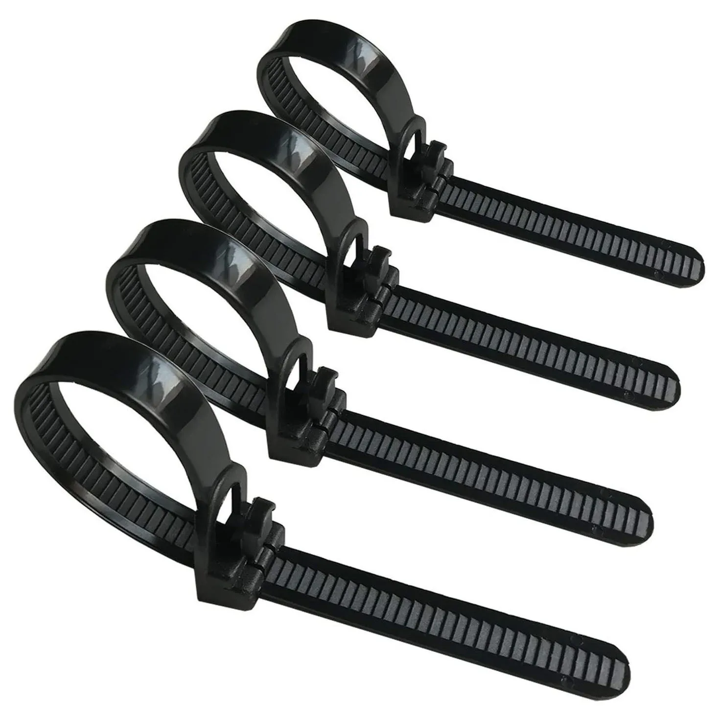 Reusable and detachable zip ties - heavy-duty and durable