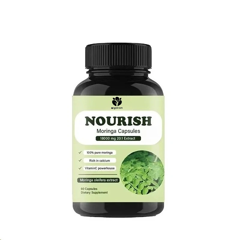 

Natural Moringa Capsules -100% Pure Moringa Leaf Powder Supplement Gluten Free Moringa Powder Supplement
