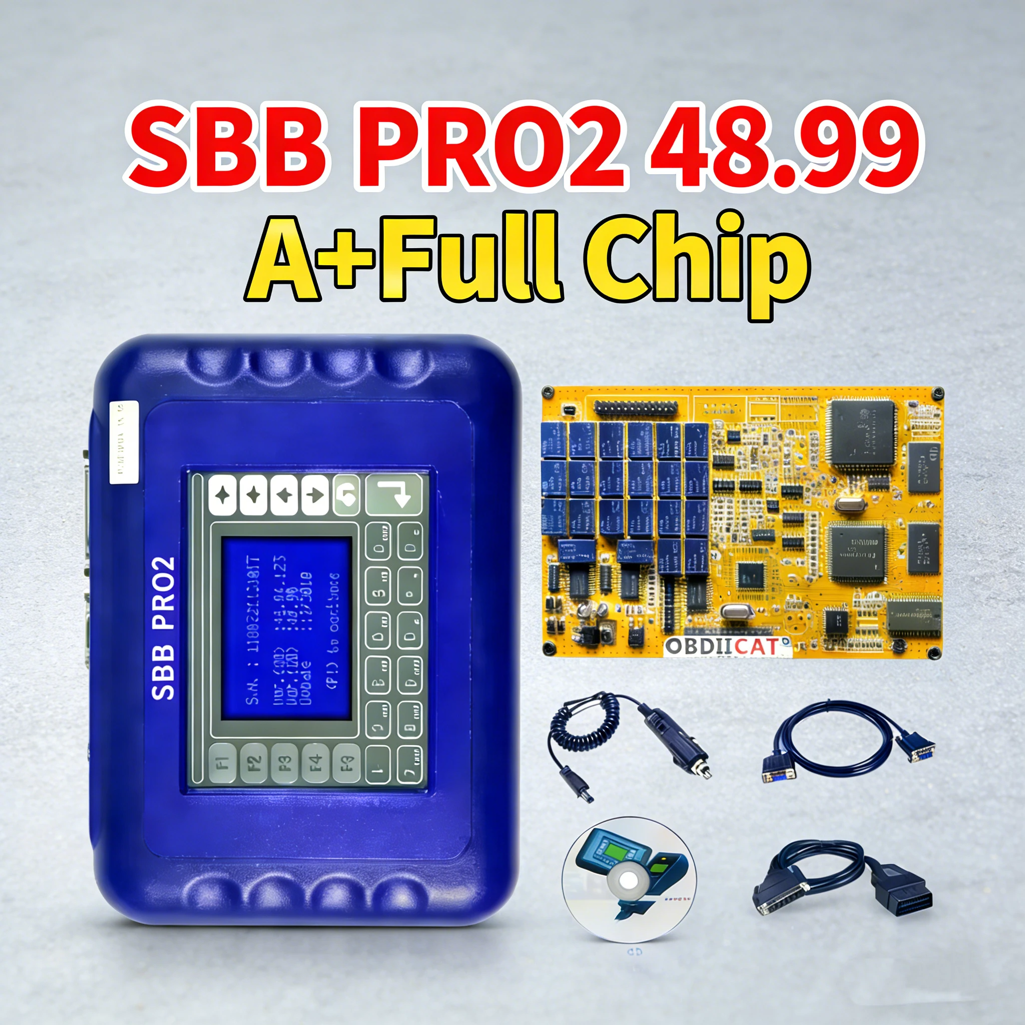 

OBDIIVCI SBB PRO2 V48.99 OBDIICAT Новейший программатор автомобильных ключей с функцией Auto Key Maker SBB V48.99, инструменты для автомобилей